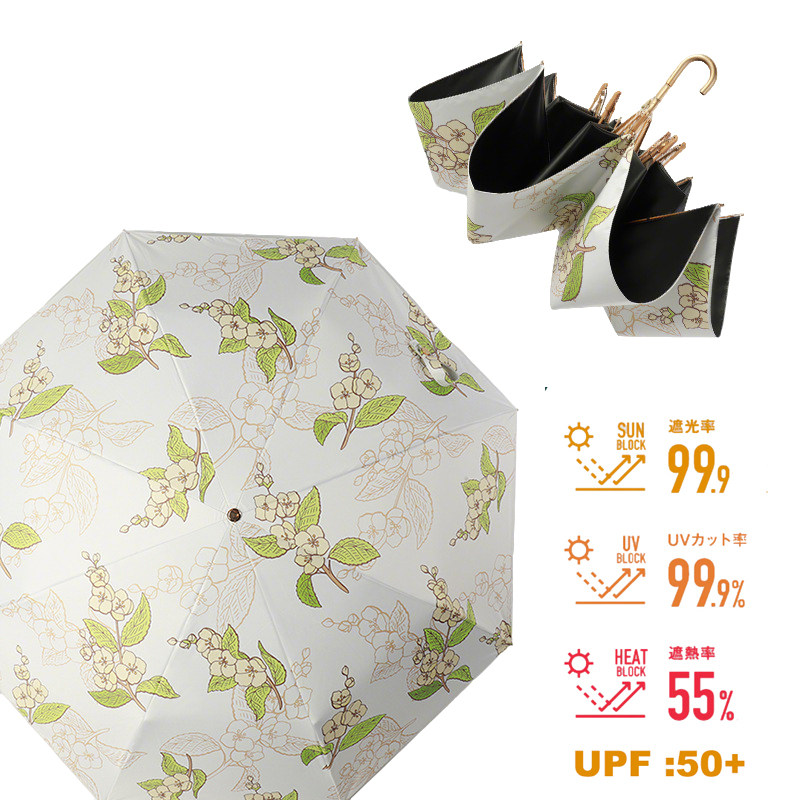 3-tier Folding Umbrella Heat Shielding Parasol UPF50+