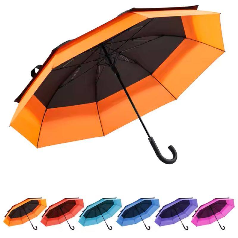 Custom Extended Circular Outdoor Full Body Couple Golf Umbrella Double Layer Umbrella fast delivery