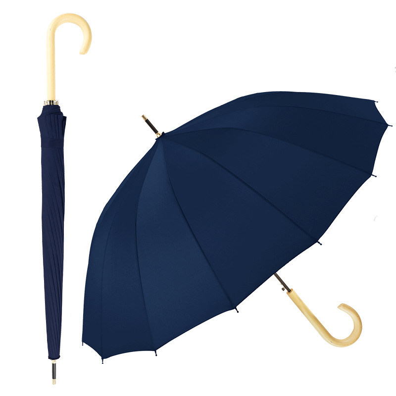 16 Ribs Windproof Umbrella Water Repellent Lightweight